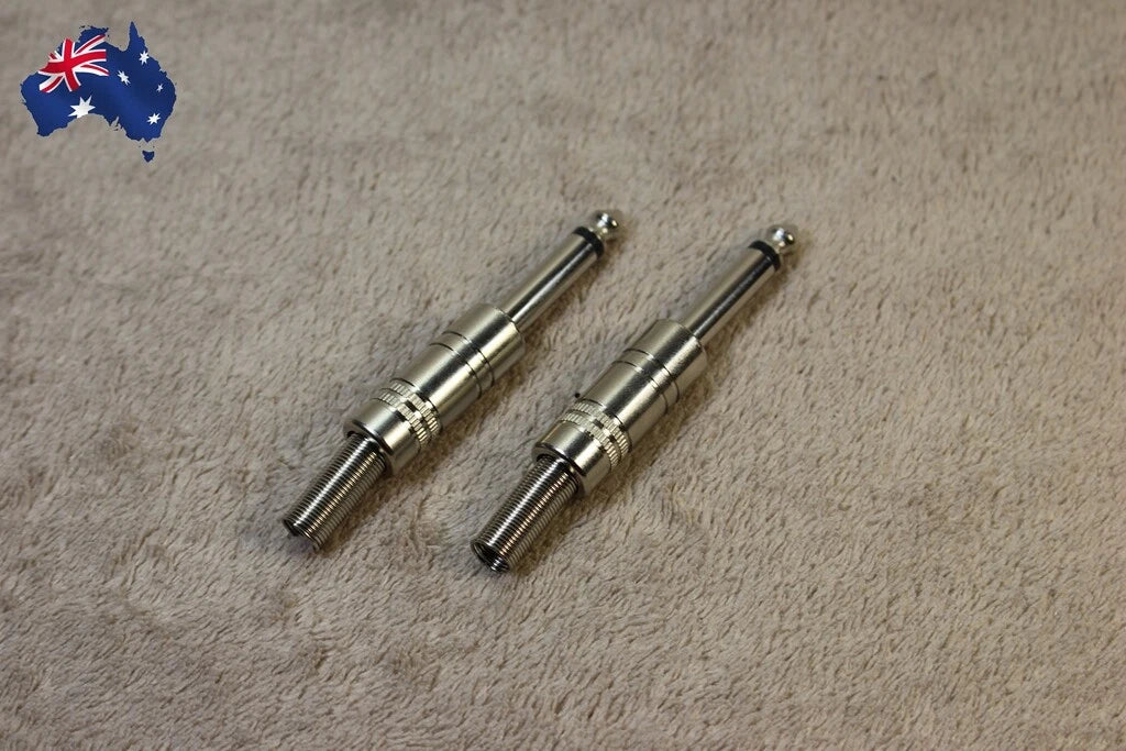 2PCS GUITAR CABLE CONNECTOR/GUITAR METAL PLUG CONNECTOR FOR "JACKS