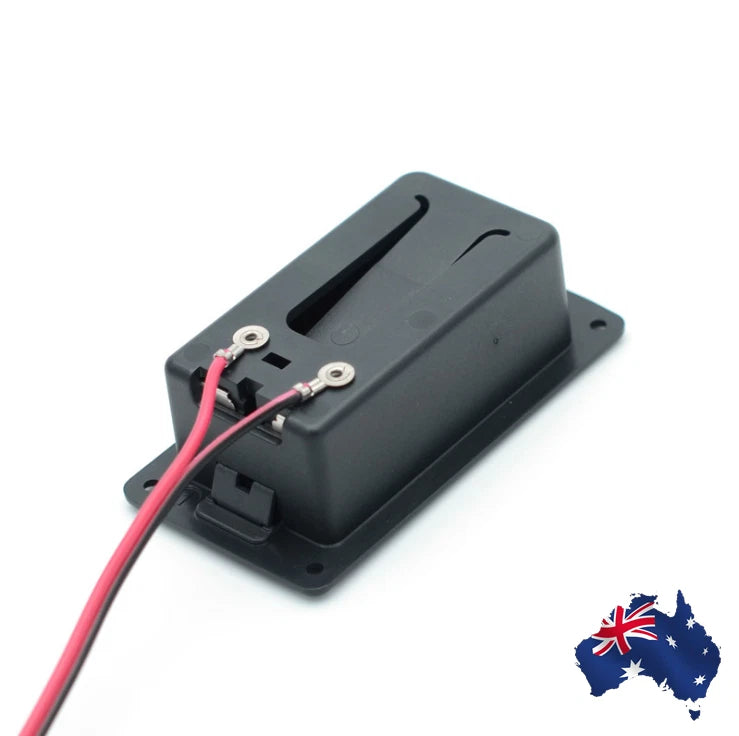 Electric Guitar Bass Active Pickup 9v Battery Box Holder Case Cover Holders Part