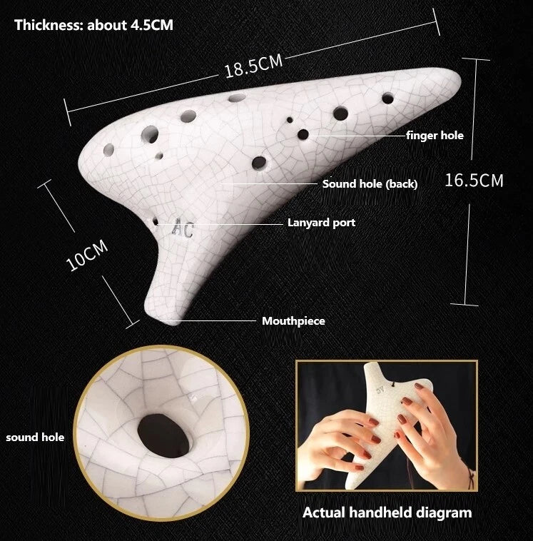 12Hole C Alto Ocarina From ancient voices China handmade Ocarina instruments