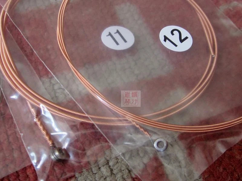 12-Pack Bronze Acoustic Guitar Strings Set Clear Dynamic Sound Copper Alloy