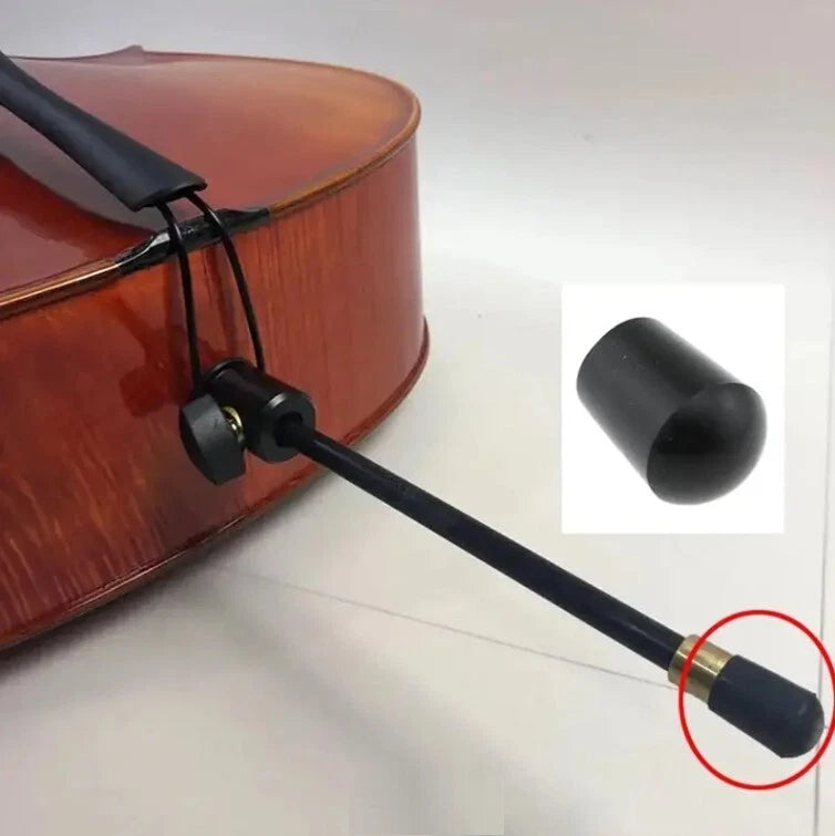 3/5pcs Double Bass Tailpiece End Cap Anti-Slip Universal Black Rubber Pad