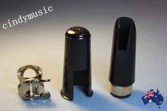 Clarinet Mouthpiece Set 1xMouthpiece 1xCap 1xMetal Ligature bB Wind instruments