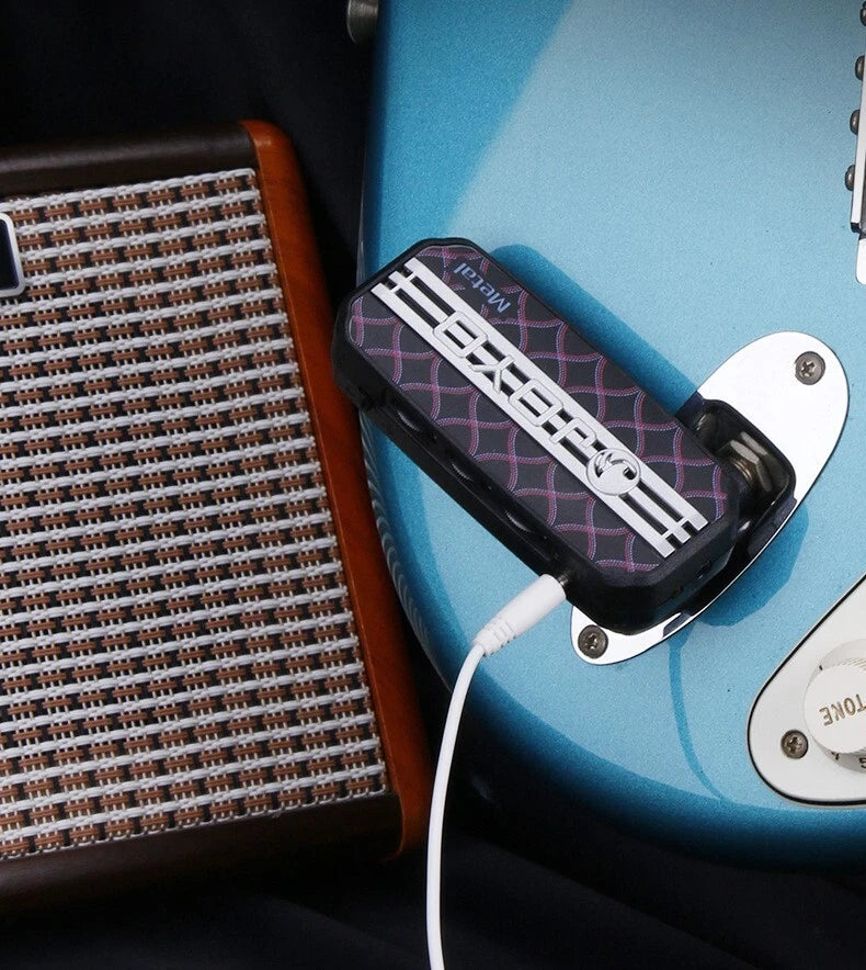 Guitar Amplifier 3.5mm Jack Headphone MP3 Mini AMP 6 tones to choose from
