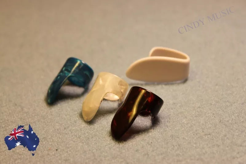 1 Thumb+3 Finger Nail Guitar Picks Plectrum colorful bass Banjo Ukulele AU