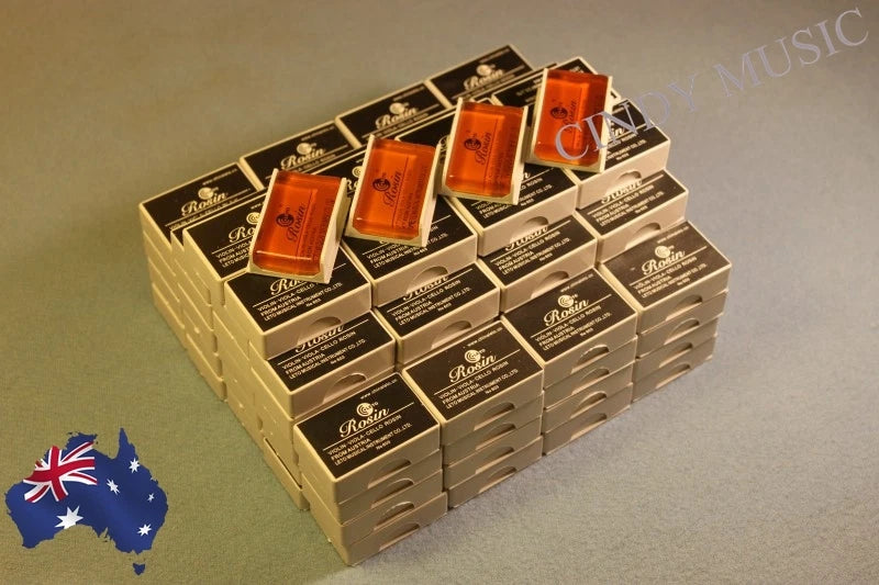 100pcsNatural Rosin suit all bow types Violin Viola Cello Amber minimal residue