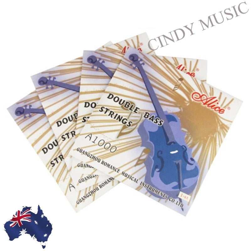 Alice Double Bass String set4/4 3/4 1/2 1/4 Universal Alloy wire winding process