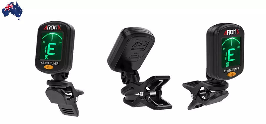 Digital Tuner Clip On Bass Guitar Violin ukulele LCD Battery Multifunction Tuner