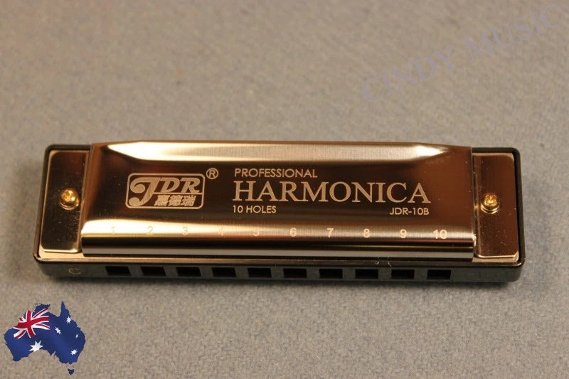 10Holes C Key Harmornica for Blues Rock Jazz Folk+Cloth+Case+Harmonica package