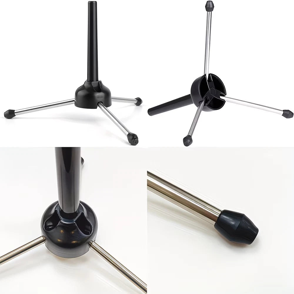 Clarinet Holder Flute Stand Foldable Woodwind Instrument Portable Oboe Non-Slip
