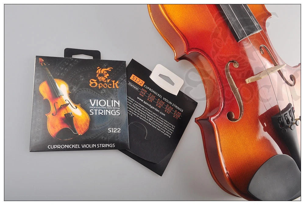 SPOCK Violin Strings Universal Full Set G-D-A-E Premium Alloy 4/4 3/4 1/2 1/4