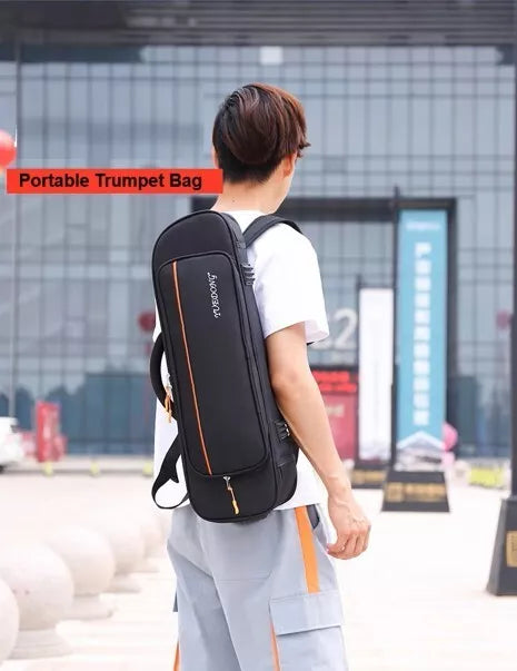 Portable thickened Trumpet Bag Backpack Soft Storage Case Brass Instrument AU
