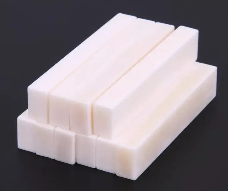 1PC Acoustic Guitar Bridge Nut bone DIY instrument material Bass UkuleLe Banjo