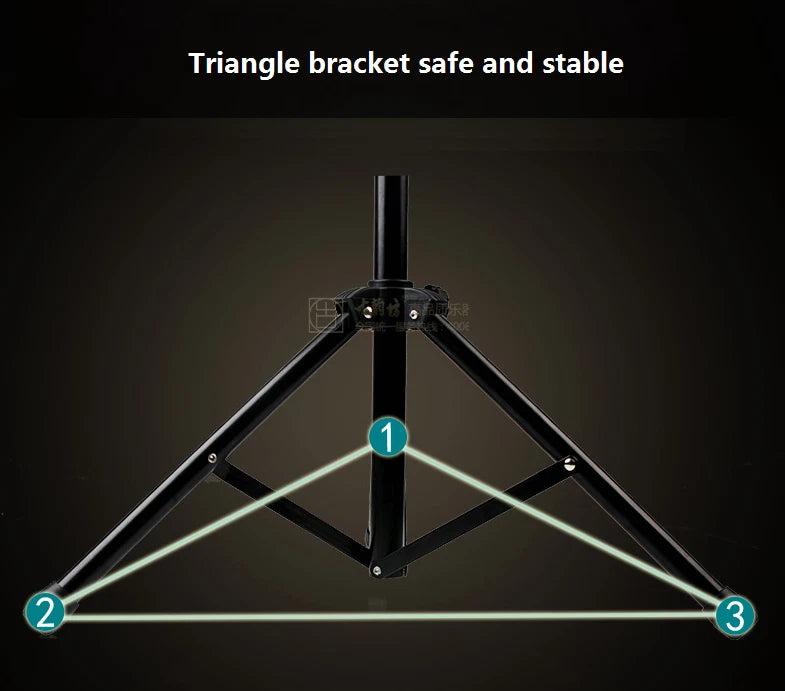 Music Sheet Stand Adjustable Folding Heavy Duty Stage GUITAR Violin Piano BASS