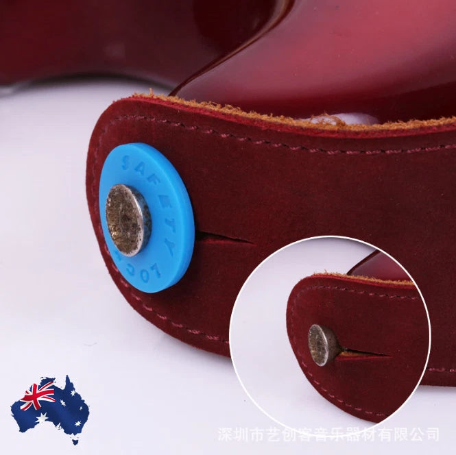 2pcs Guitar Strap Locks Silicone Secure Locking Mechanism Bass Guitar Accessorie