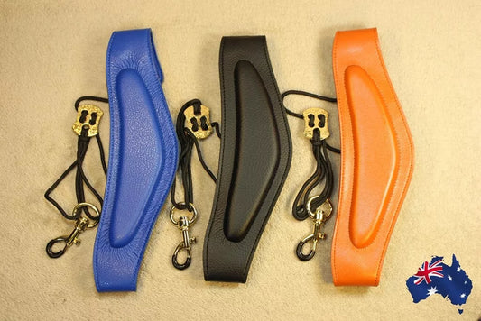 Adjustable Leather Saxophone Strap Metal Hook Suspenders Widened Thickened Neck