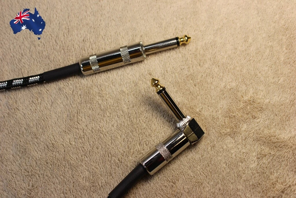3M 5M 10M Guitar Lead Instrument Amp Cable Noiseless Audio Cable Braided Tweed