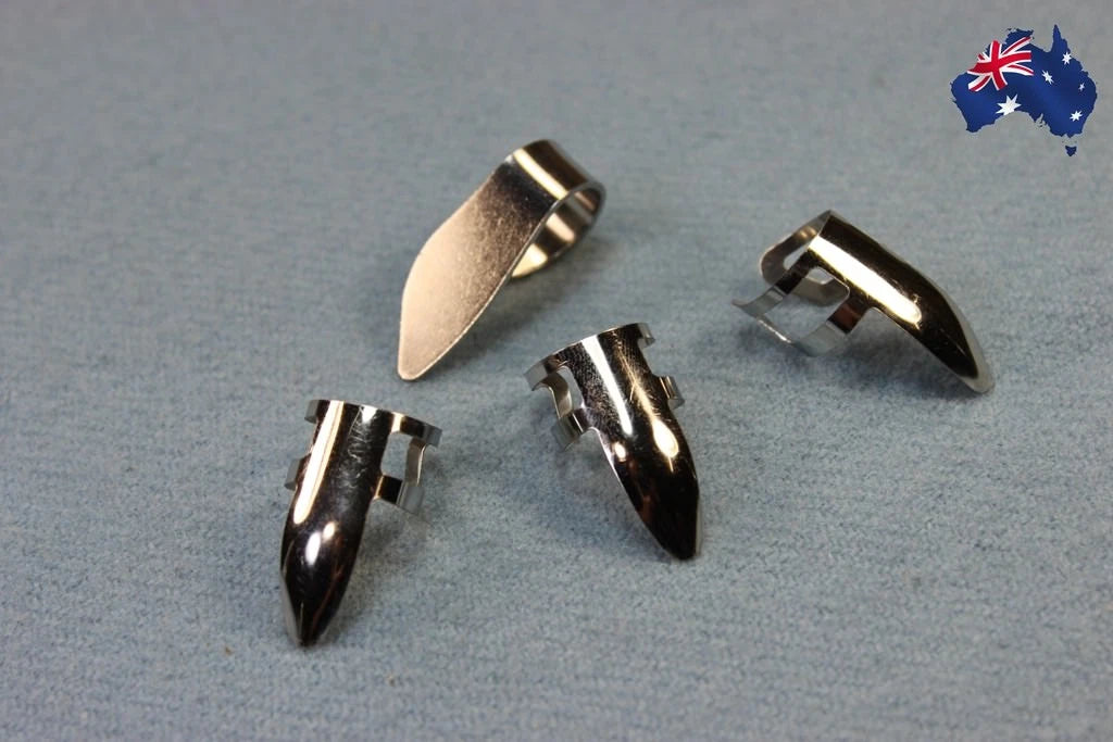 Metal Ukulele Banjo Guitar 1 x Thumb Pick & 3 x Finger Picks Adjustable
