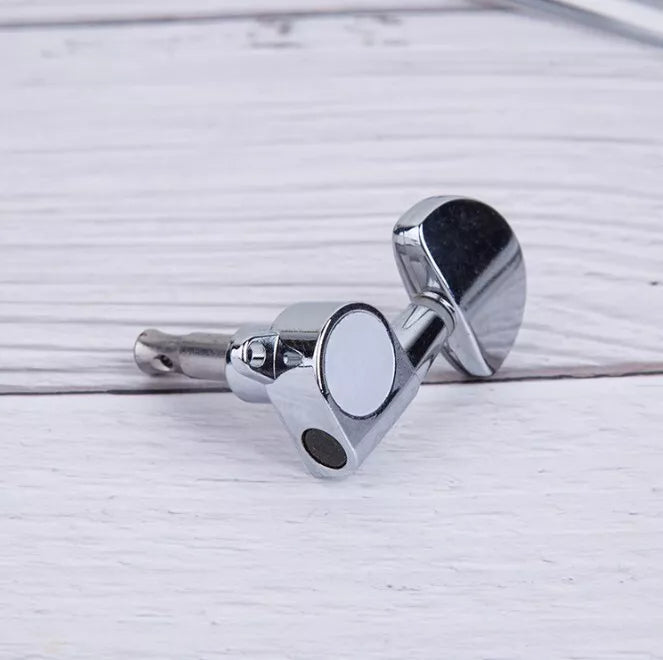 Fully Enclosed Guitar String Tuning Peg Key Tuner Folk Semi-Circle Machine Heads AU