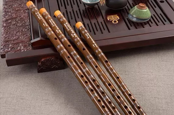 Professional 5pcs set Bamboo Dizi Flute Traditional Flute Musical Instruments AU
