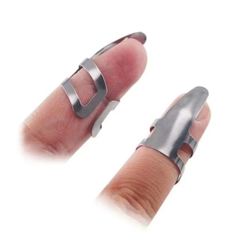 1Pc Metal Acoustic Guitar Picks Banjo Ukulele Finger Nail Picks Adjustable