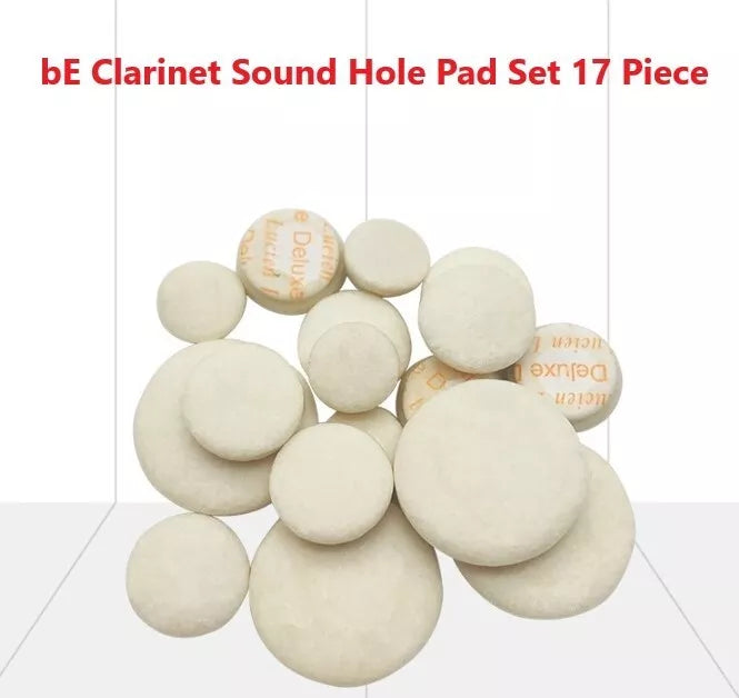bE Clarinet Sound Hole Pad Set 17Pcs Woodwind Instruments Accessories NEW AU