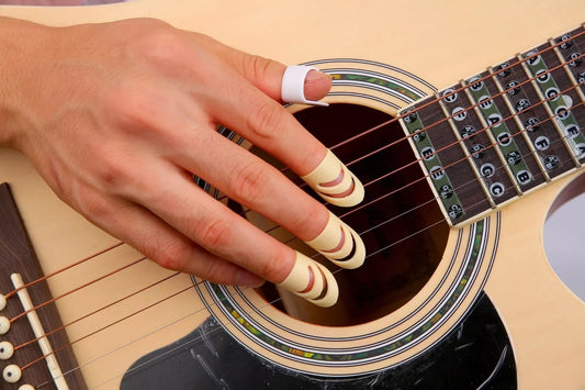 1 Thumb+3 Finger Nail Acoustic Electric Classical Guitar Picks bass Banjo AU