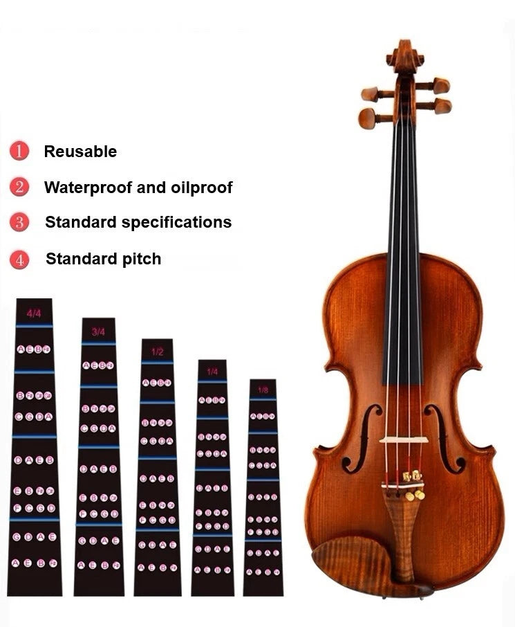 1pc Violin fingerboard position stickers beginners Practice Scale stickers