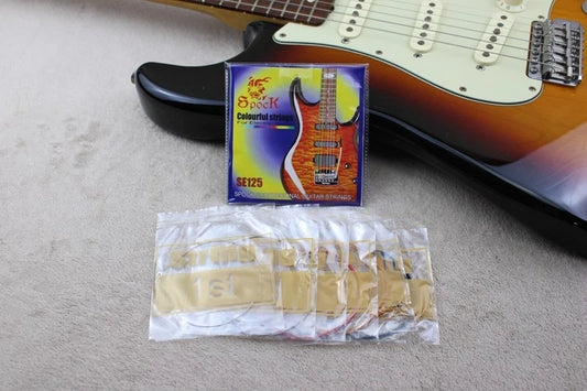 09-42 Colourful Electric Guitar Strings Nickel plated Outer Material Ultra-light