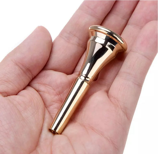 French horn trumpet Mouthpiece Gold Copper Alloy Plated Standard Horn Mouthpiece