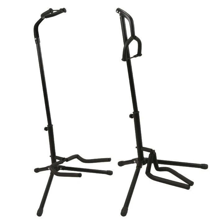 Upgraded Electric Acoustic Bass Tripod Folding Guitar Stand Floor Rack GigHolder