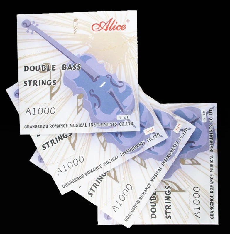 Alice Double Bass String set4/4 3/4 1/2 1/4 Universal Alloy wire winding process