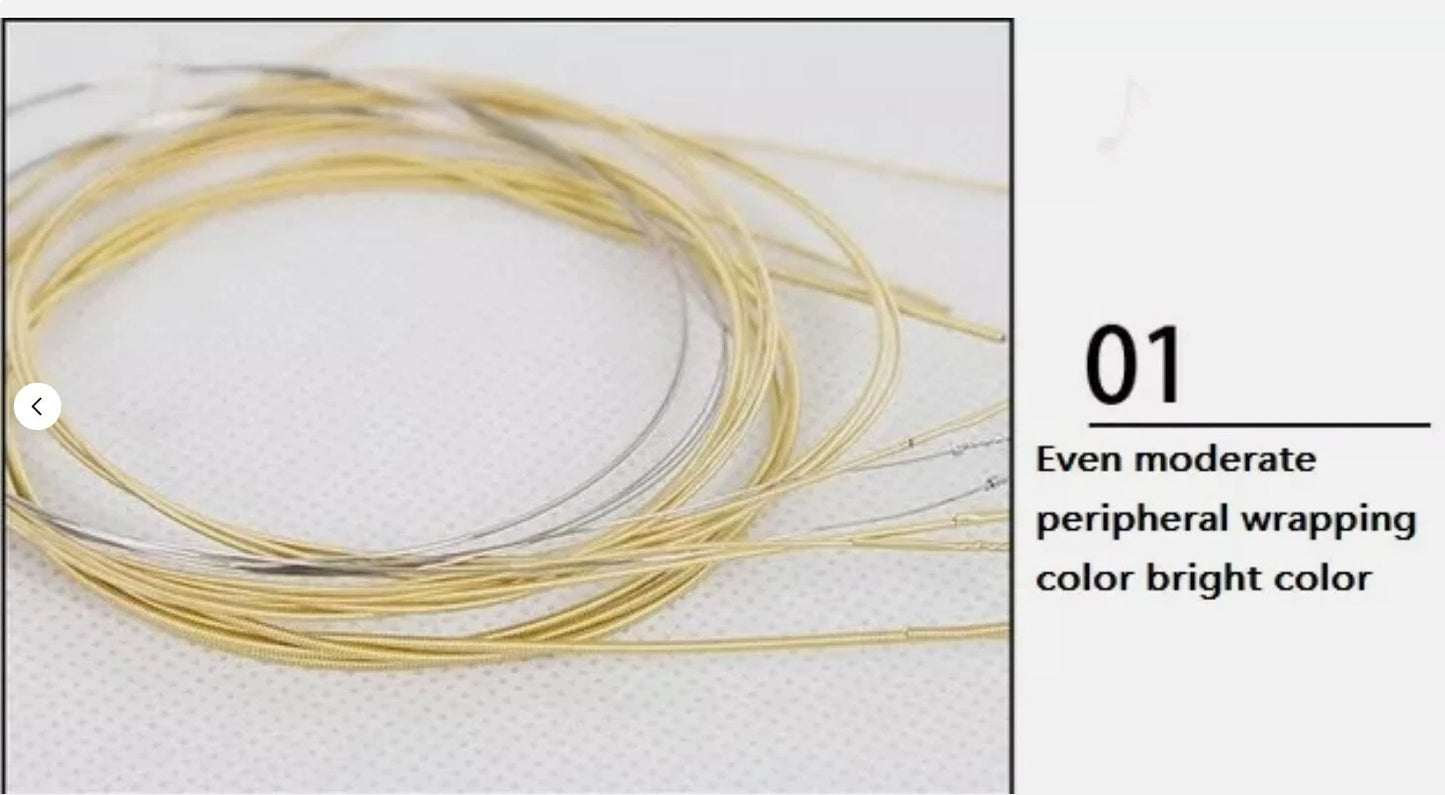 2 SET CAYE AW635 Phosphor Bronze Custom Light Acoustic Guitar Strings 12/54