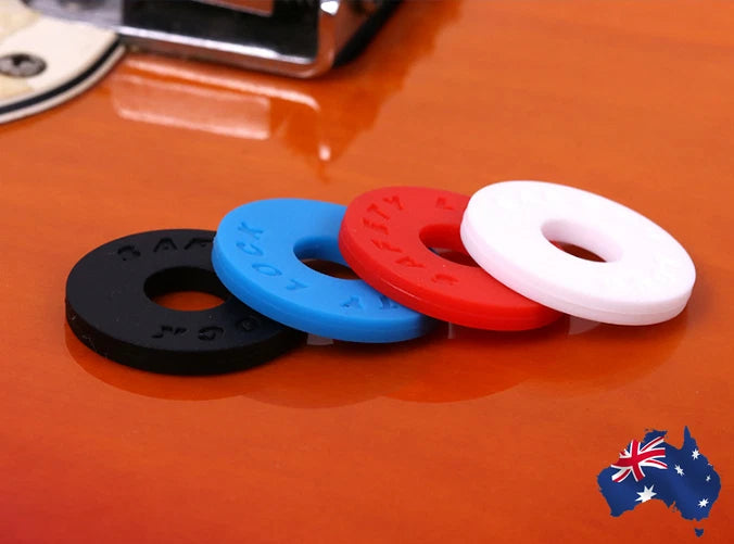 2pcs Guitar Strap Locks Silicone Secure Locking Mechanism Bass Guitar Accessorie