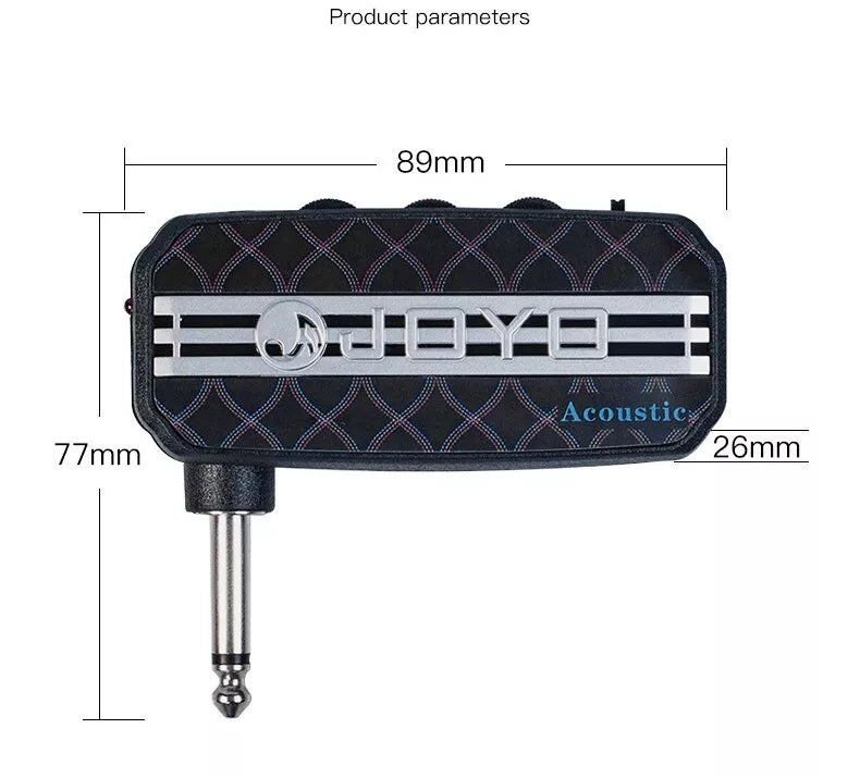Guitar Amplifier 3.5mm Jack Headphone MP3 Mini AMP 6 tones to choose from