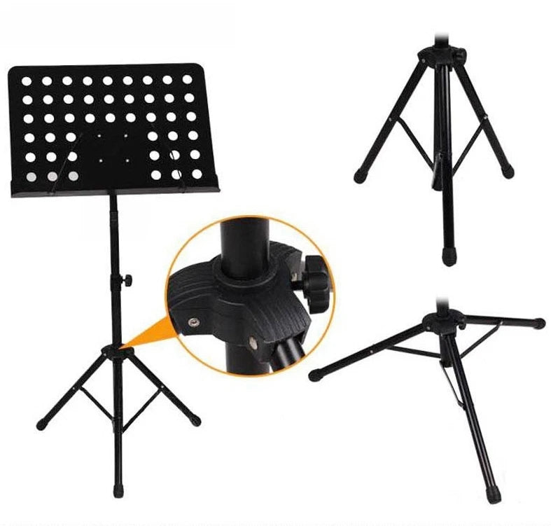 Music Sheet Stand Adjustable Folding Heavy Duty Stage GUITAR Violin Piano BASS