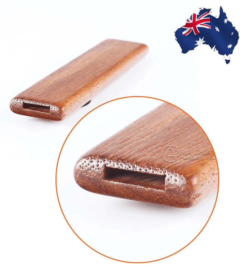 Wood Kazoo Instrument Ukulele Guitar Partner Wood Harmonica Playing Kid Gift NEW