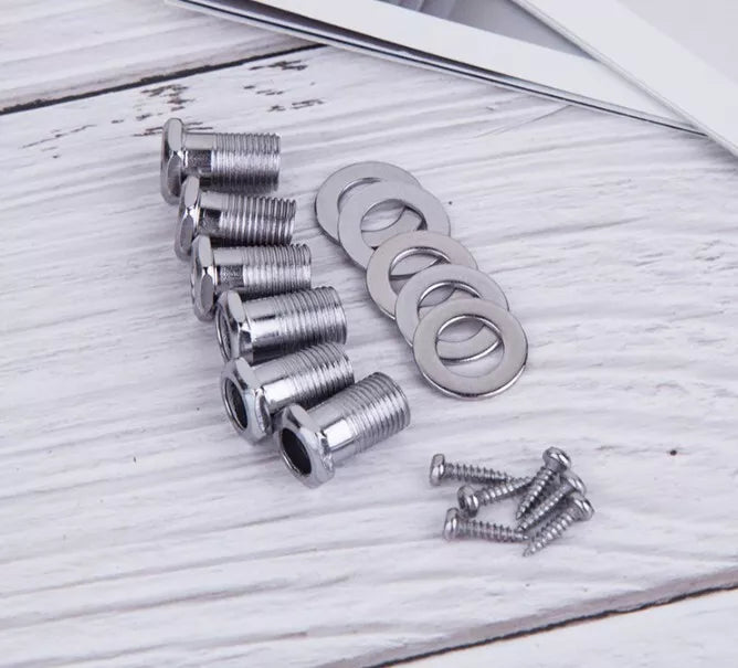 Fully Enclosed Guitar String Tuning Peg Key Tuner Folk Semi-Circle Machine Heads AU
