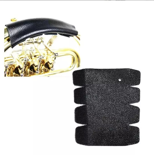 French Horn Cowhide Hand Guard Non-Slip Protective Pad brass instruments black