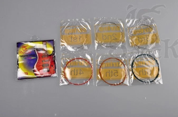09-42 Colourful Electric Guitar Strings Nickel plated Outer Material Ultra-light