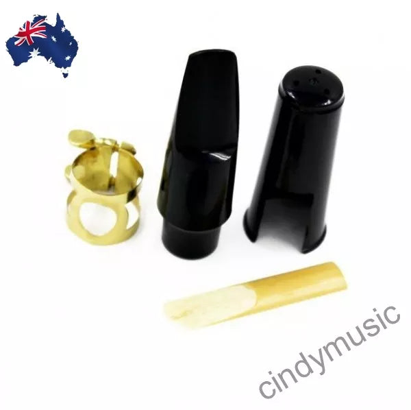 Tenor Saxophone Mouthpiece set 1xMouthpiece 1xCap 1xMetal Ligature 1xReed bB AU