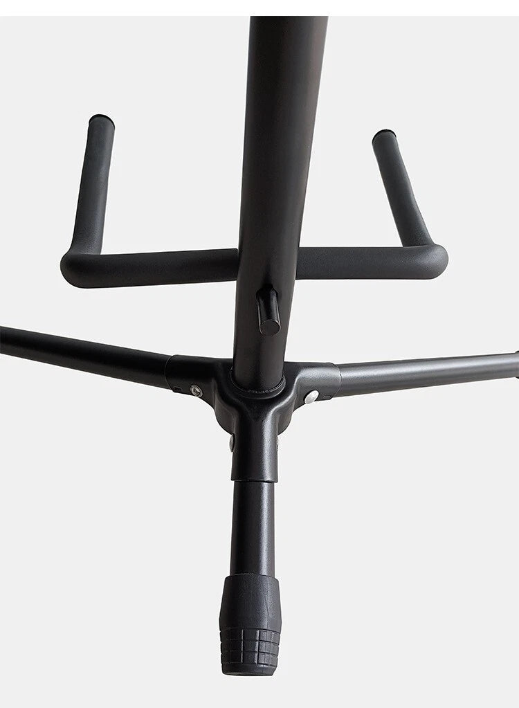 Upgraded Electric Acoustic Bass Tripod Folding Guitar Stand Floor Rack GigHolder