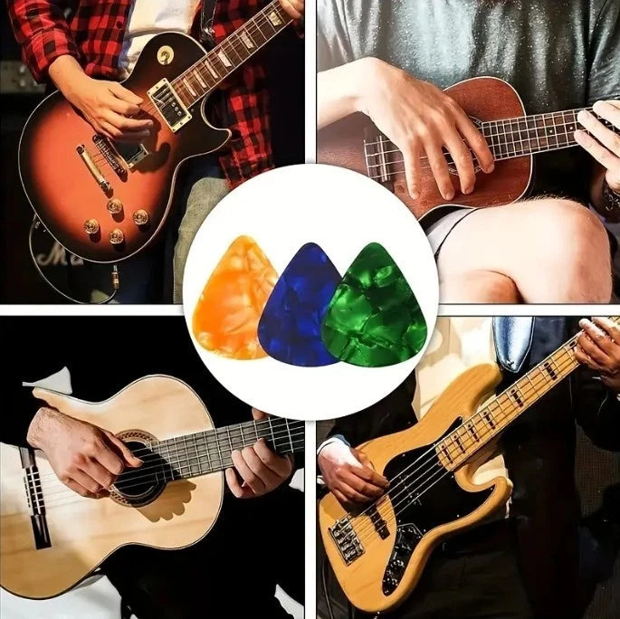 20pcs Guitar Picks Acoustic Electric Guitar Ukulele Picks 0.46mm Guitar Accessories