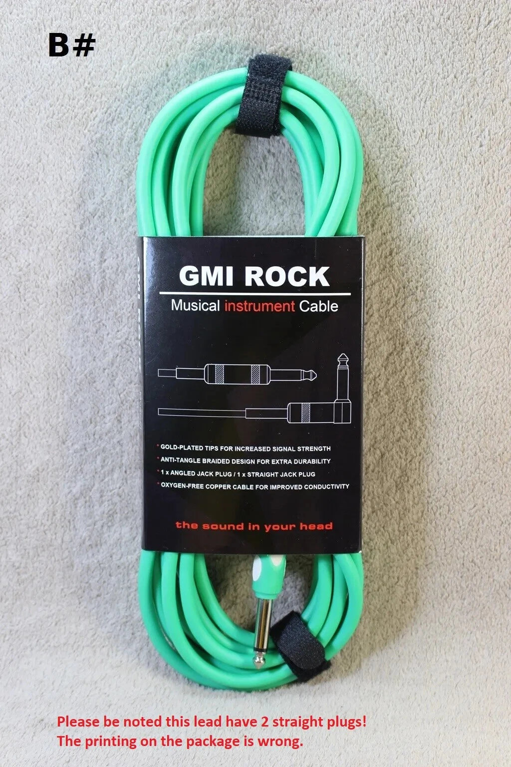 3M5M10M Guitar Lead Instrument Amp Cable Noiseless Audio Cable 2xStraight plug