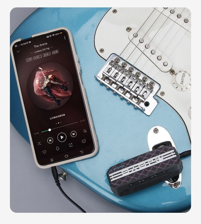 Guitar Amplifier 3.5mm Jack Headphone MP3 Mini AMP 6 tones to choose from