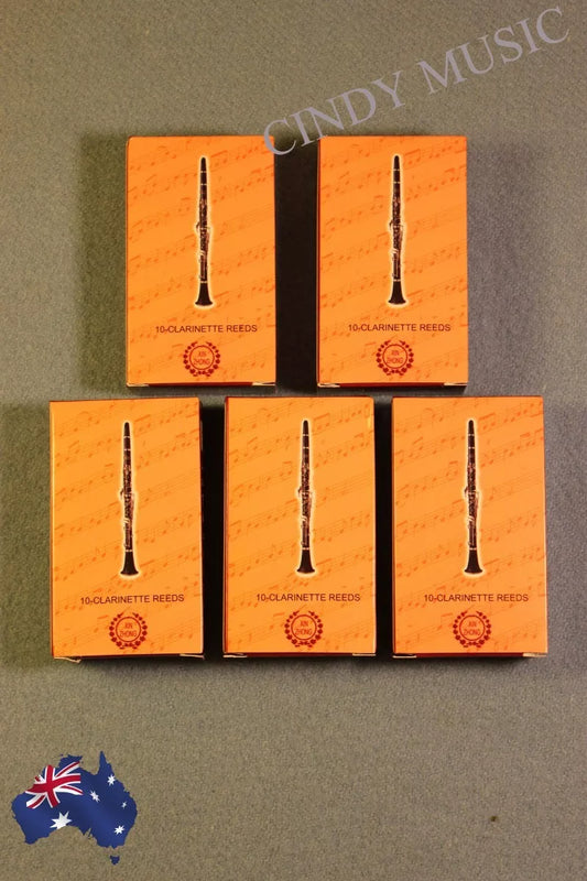 5 set Clarinet Reeds bB 50 piece Strength 2.5 Traditional Better Sound AU