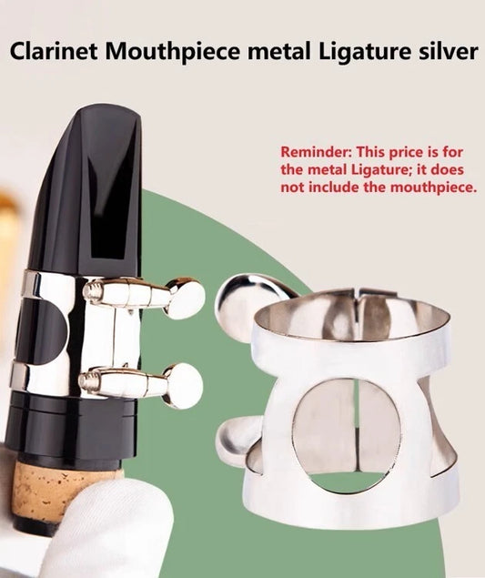 Clarinet Mouthpiece nickel metal Ligature clarinet parts Bb Adjustable Screws AU