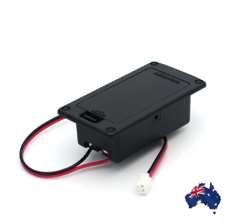 Electric Guitar Bass Active Pickup 9v Battery Box Holder Case Cover Holders Part