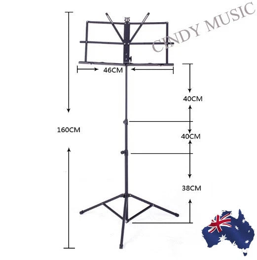 2PCS Guitar Stand + 1PCS Music Sheet Stand