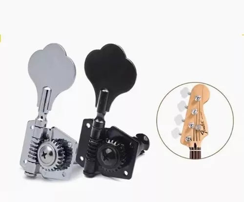 4PCS Electric Bass Guitar Tuners Tuning Pegs Keys Machine Heads Open Gear NEW AU