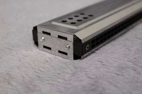 24-Hole Double-Sided Tremolo Harmonica Dual Key C/G Blues Classical Instrument